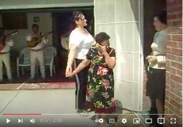 image of Abuela being surprised by Mariachi for her 82 birthday