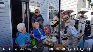 image of mom's 80th Mariachi birthday surprise